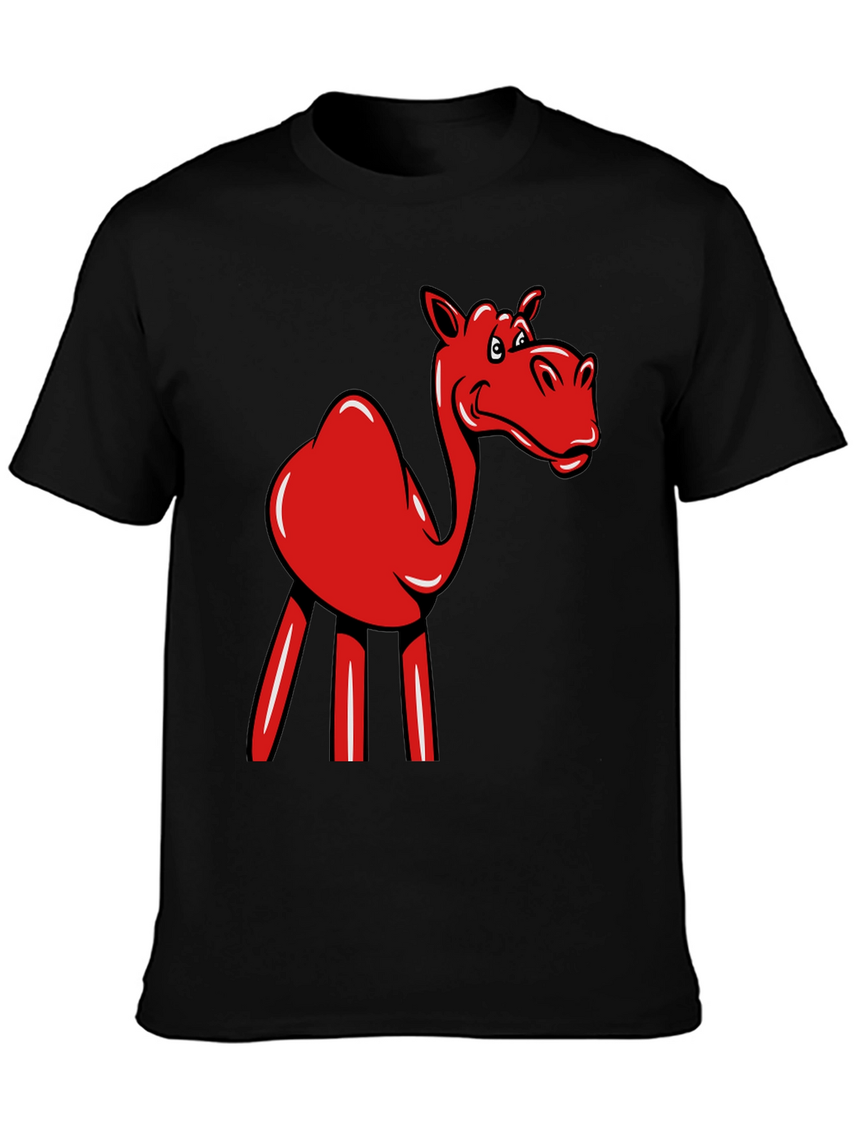 Red Camel Graphic Tee - Novelty Fun Shirt