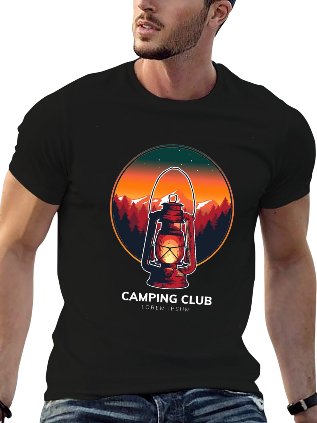 Camping Club Graphic Tee - Outdoor Adventure Shirt