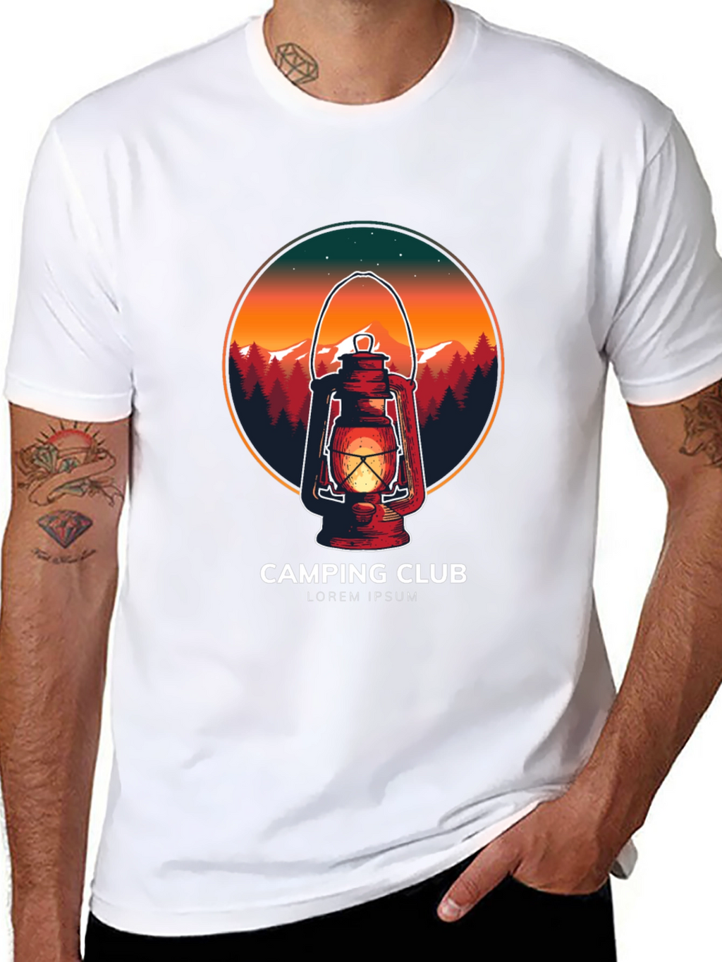 Camping Club Graphic Tee - Outdoor Adventure Shirt