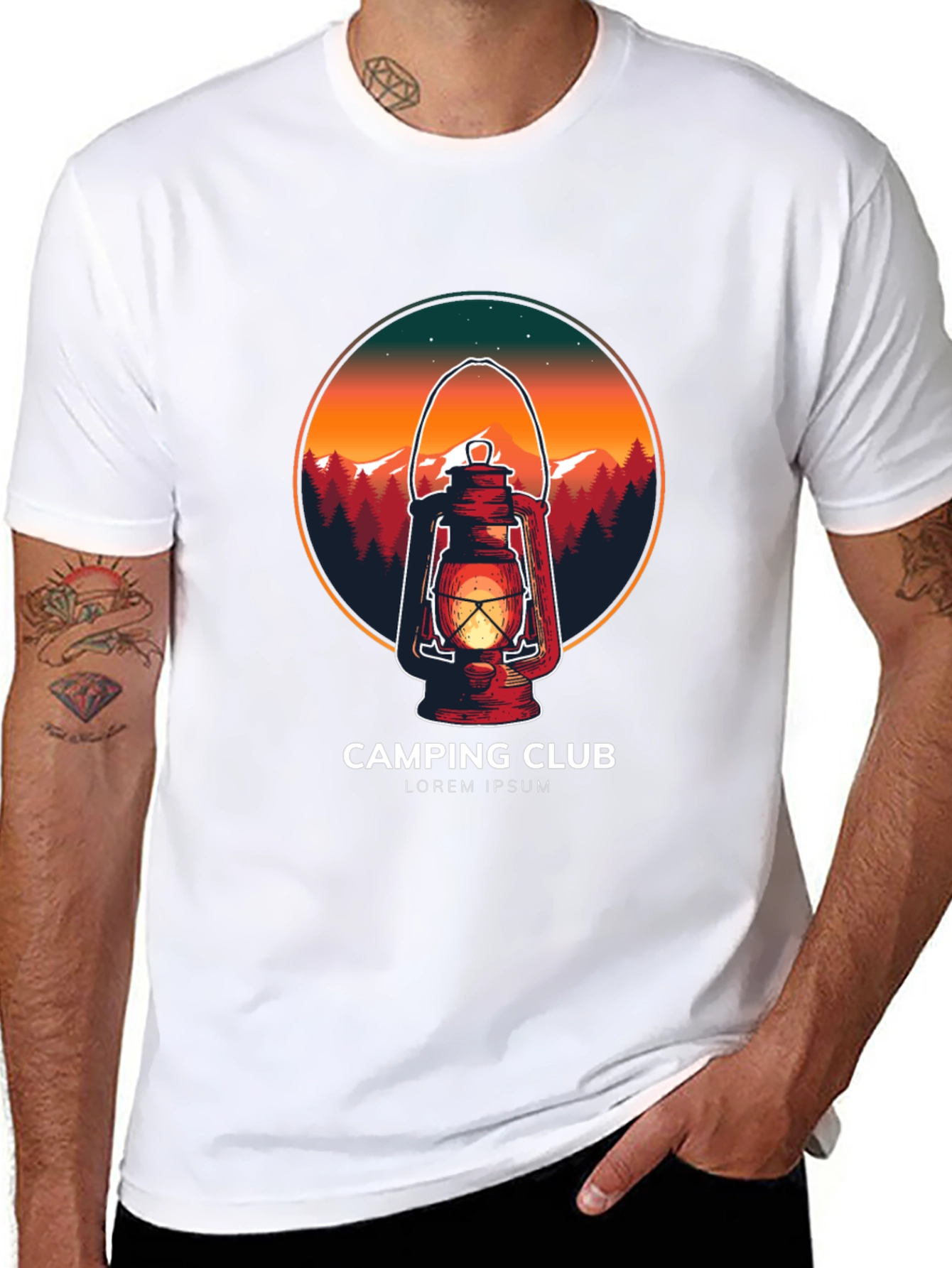 Camping Club Graphic Tee - Outdoor Adventure Shirt