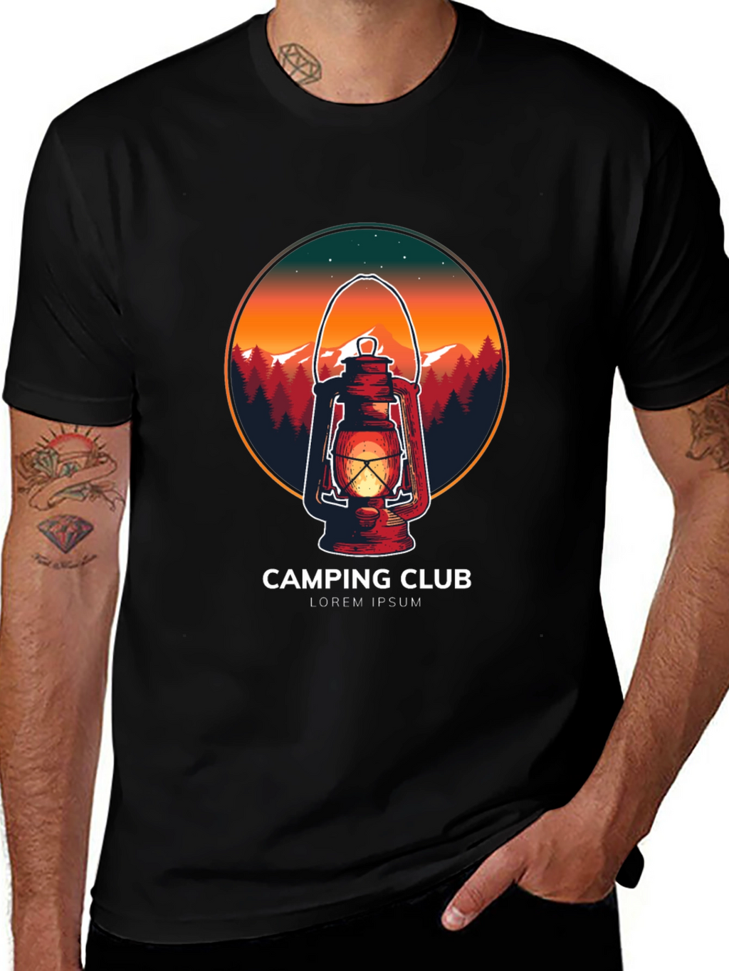 Camping Club Graphic Tee - Outdoor Adventure Shirt