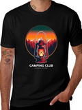 Camping Club Graphic Tee - Outdoor Adventure Shirt