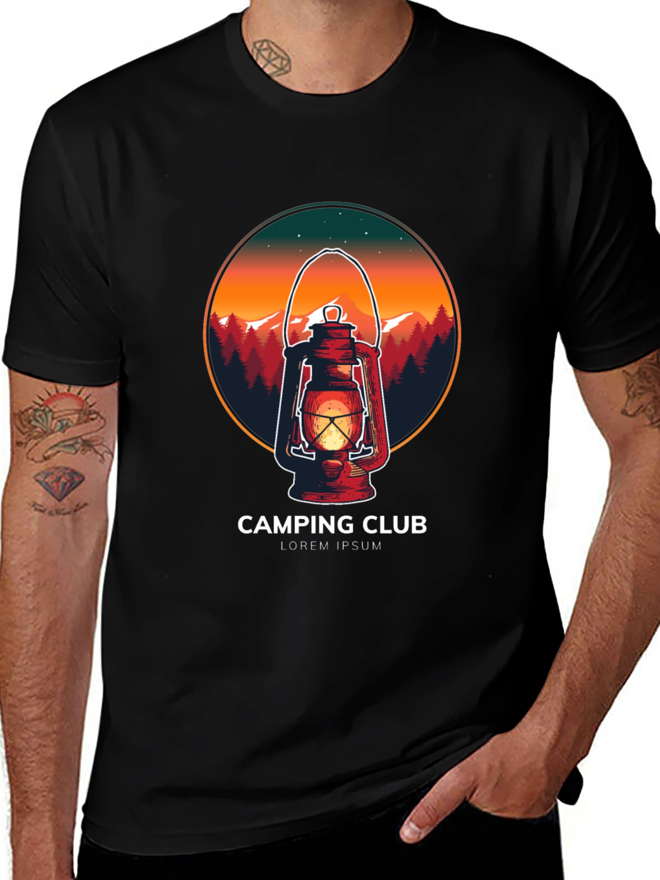 Camping Club Graphic Tee - Outdoor Adventure Shirt