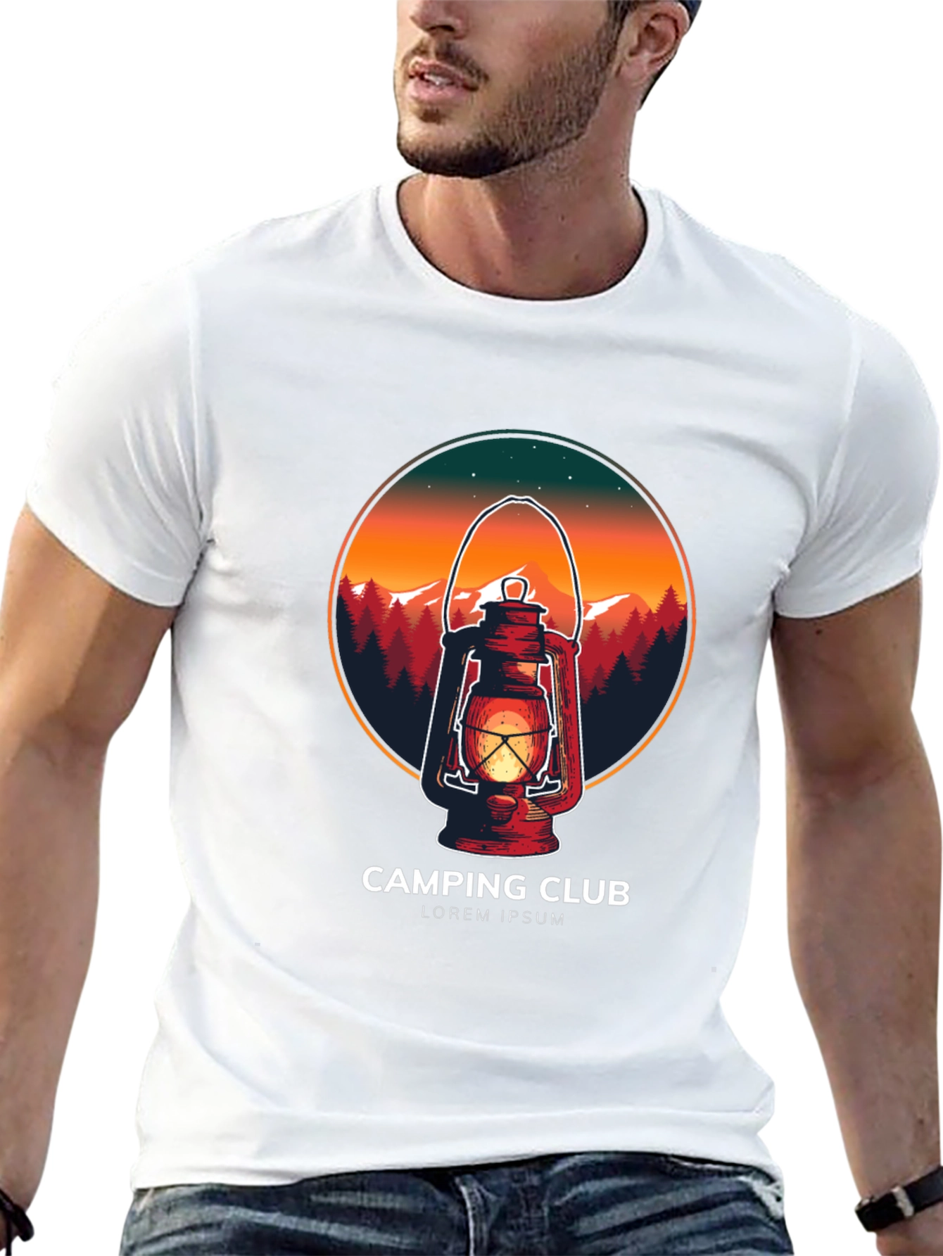 Camping Club Graphic Tee - Outdoor Adventure Shirt