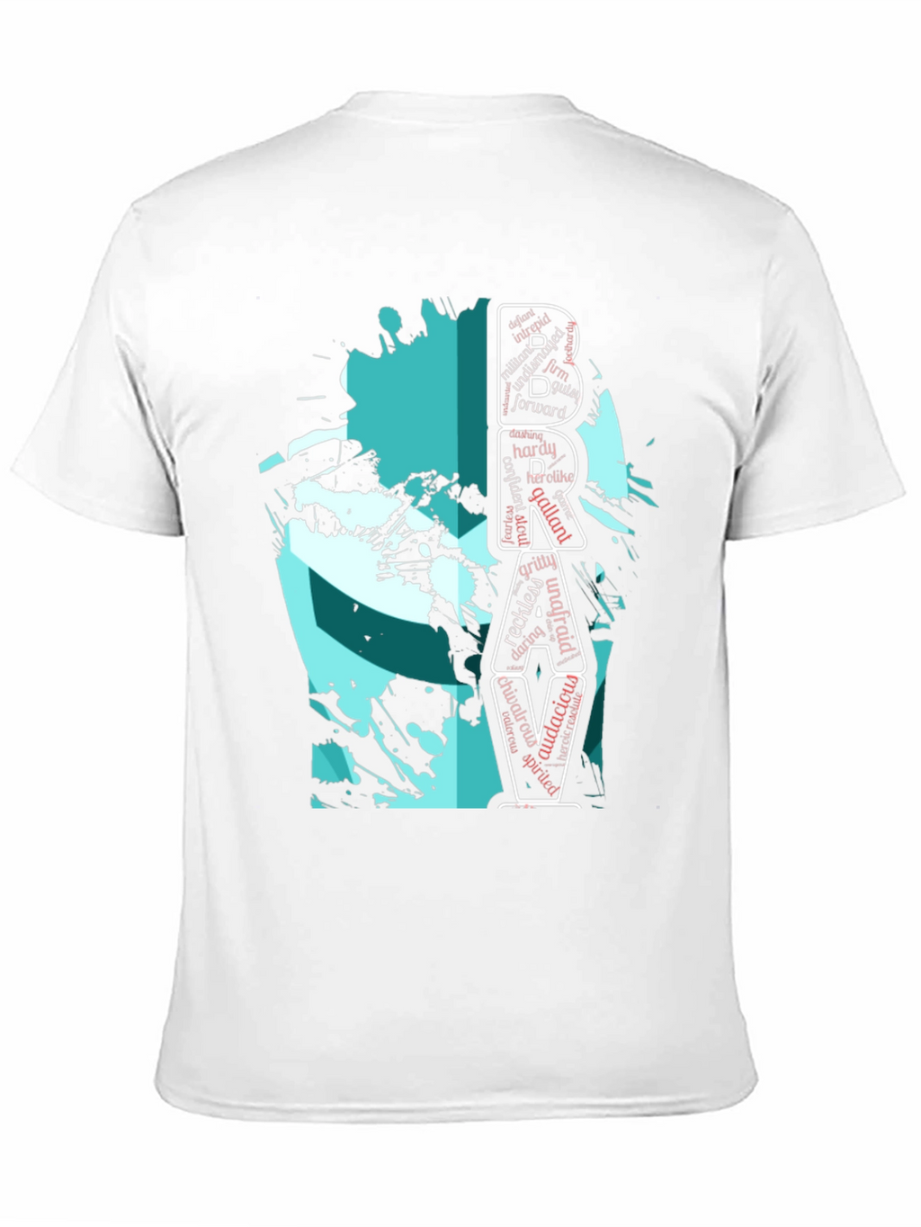 Brave Word Art Graphic T-Shirt - Menswear