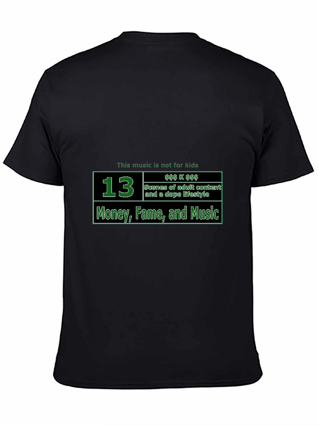 Explicit Content T-Shirt - Money Fame and Music