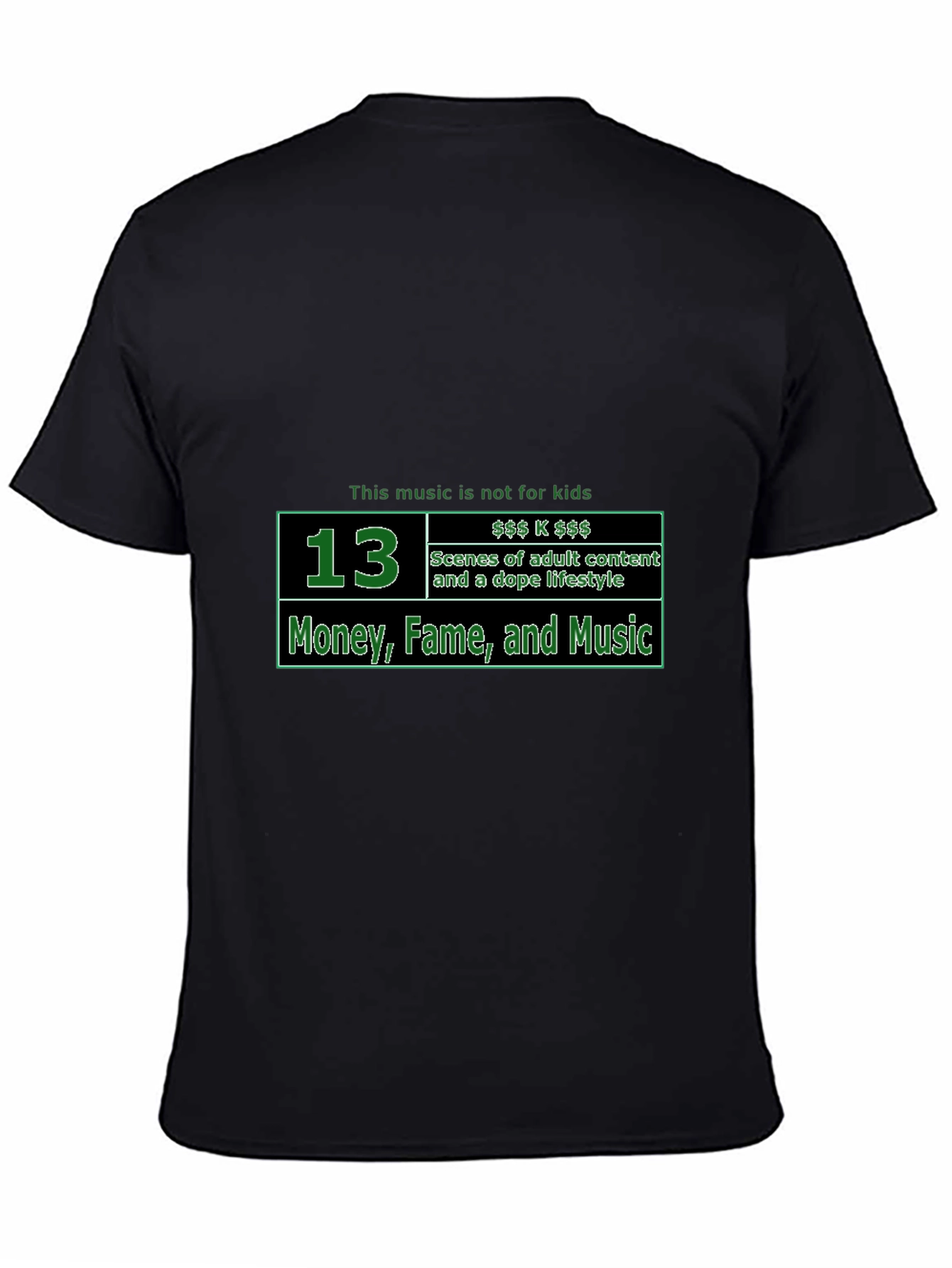 Explicit Content T-Shirt - Money Fame and Music
