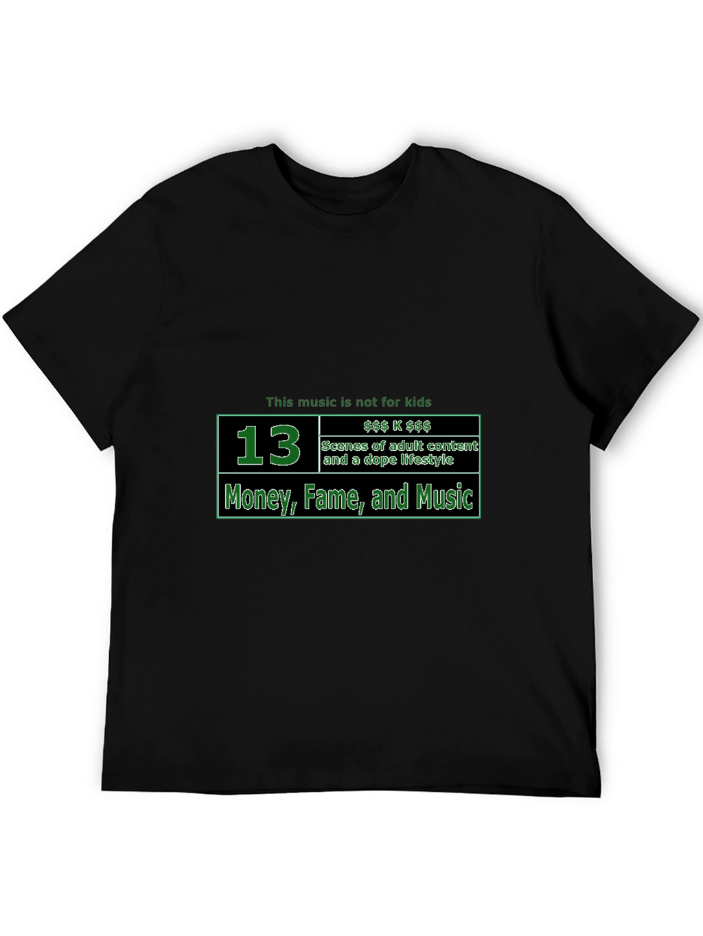Explicit Content T-Shirt - Money Fame and Music