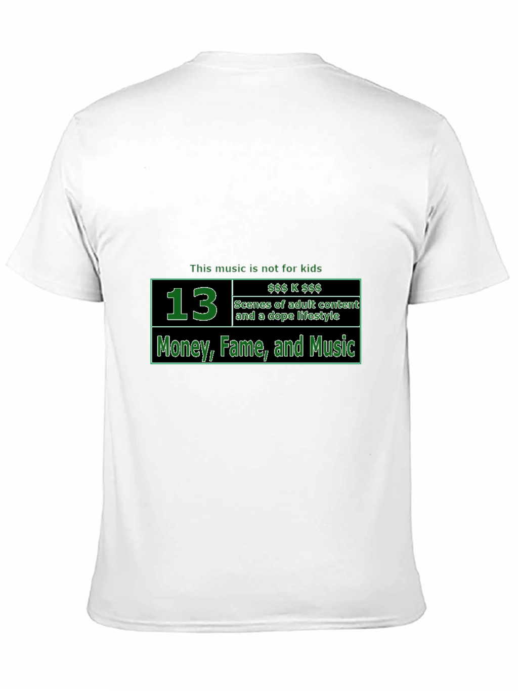 Explicit Content T-Shirt - Money Fame and Music