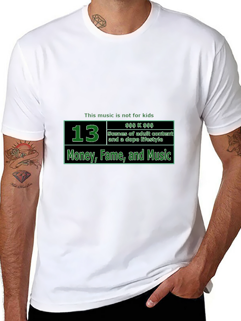 Explicit Content T-Shirt - Money Fame and Music