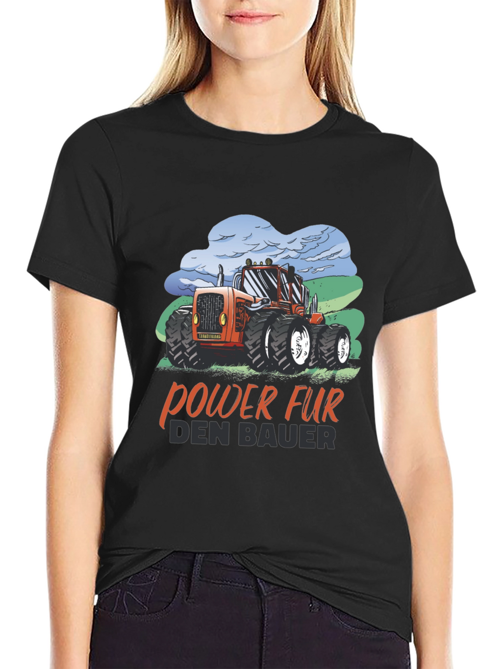Tractor Power Farmer T-Shirt - Black