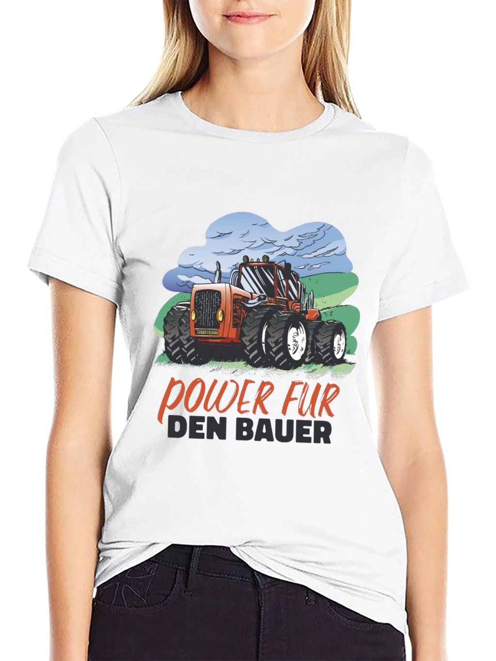 Tractor Power Farmer T-Shirt - Black