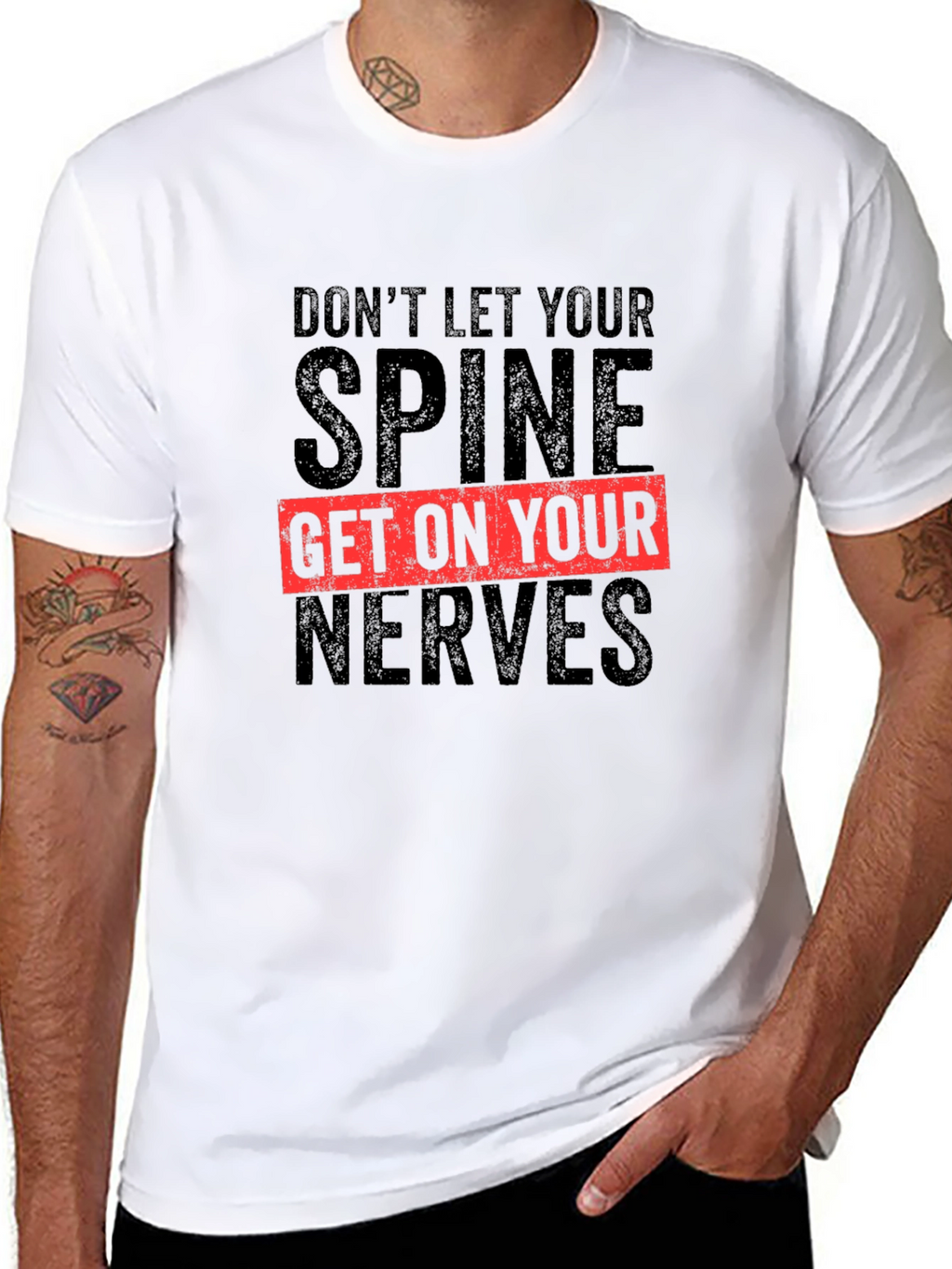 Spine & Nerves Graphic Tee - Chiropractic Humor