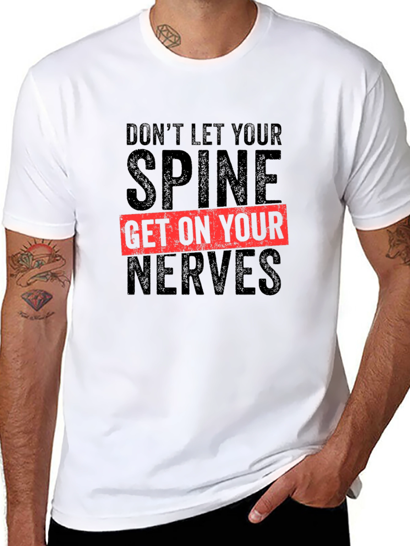 Spine & Nerves Graphic Tee - Chiropractic Humor