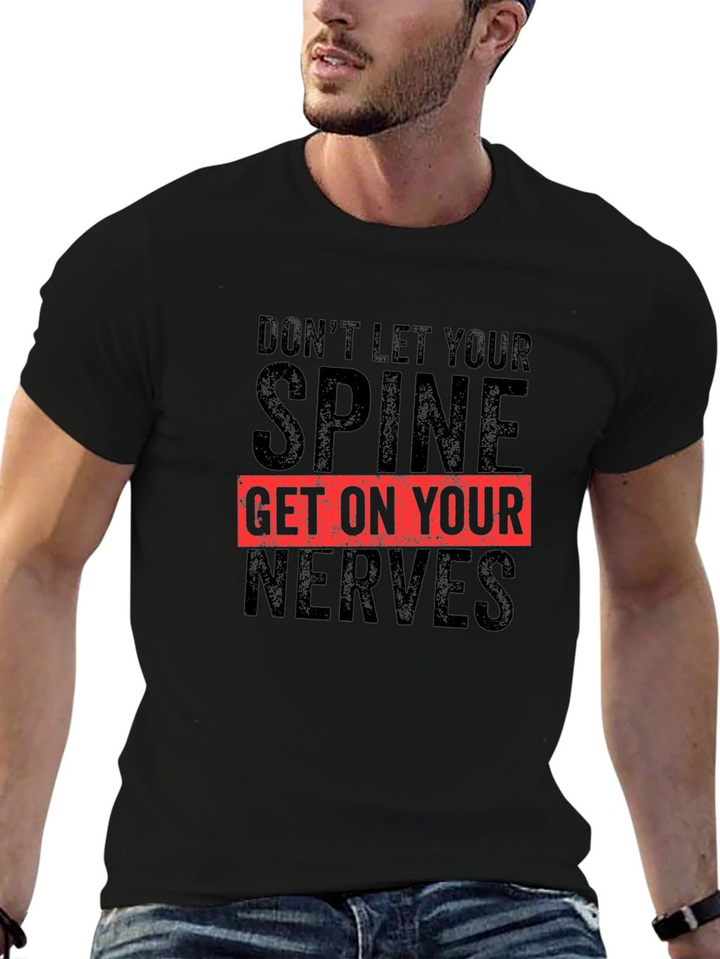 Spine & Nerves Graphic Tee - Chiropractic Humor
