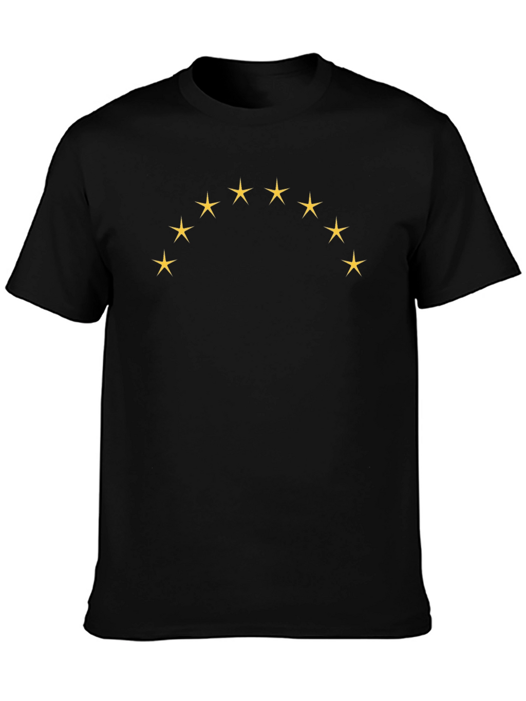 Starry Arc Black Tee - Casual Style