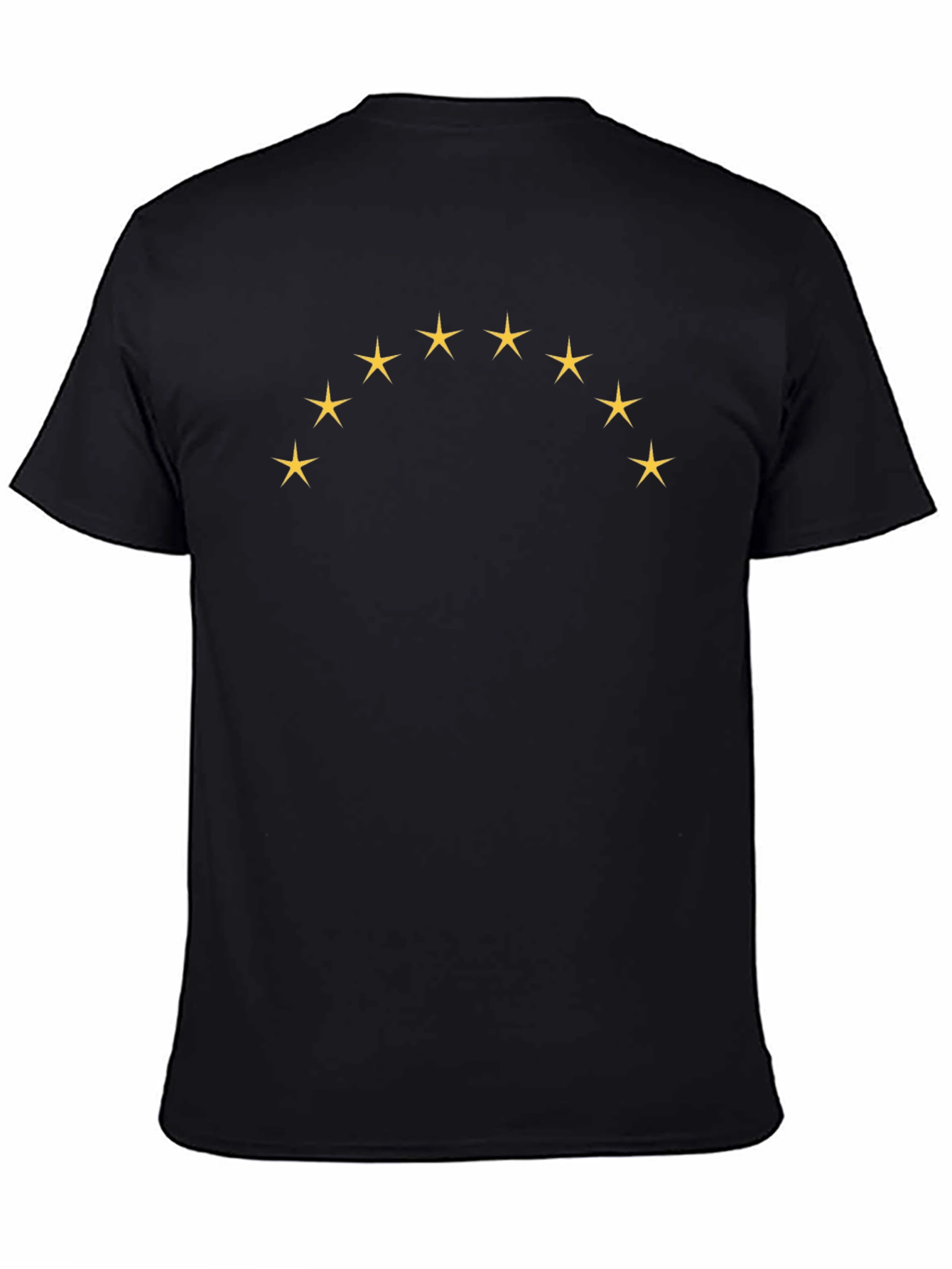 Starry Arc Black Tee - Casual Style