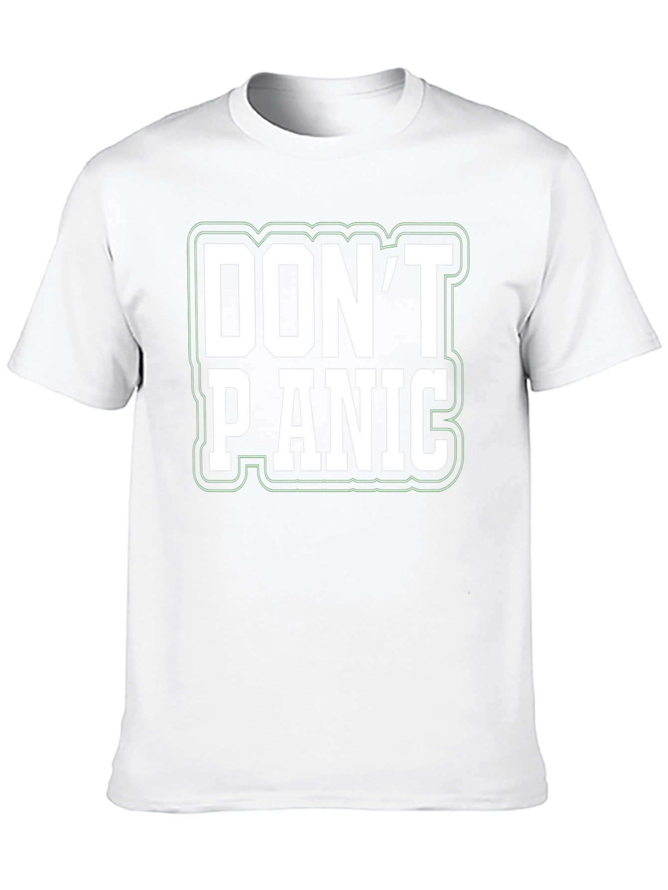 Dont Panic Graphic Tee - Comfy Black T-Shirt