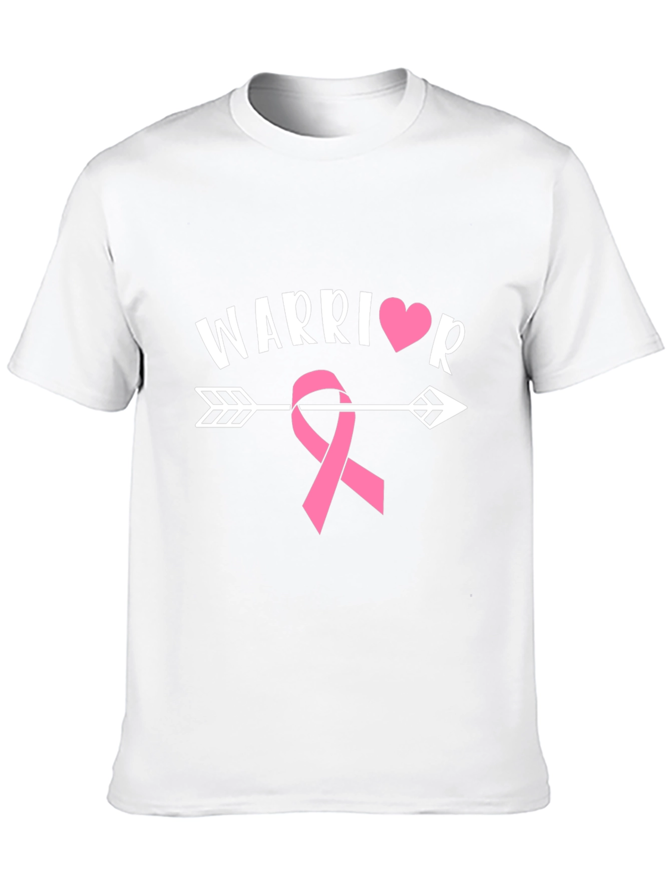 Warrior Breast Cancer Awareness Ribbon T-Shirt