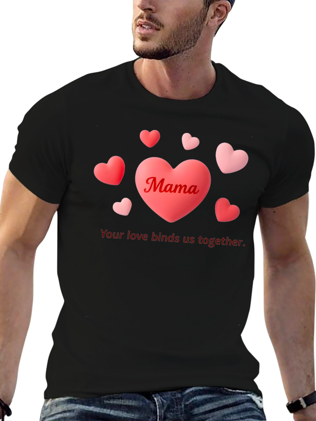 Mama Heart Graphic T-Shirt
