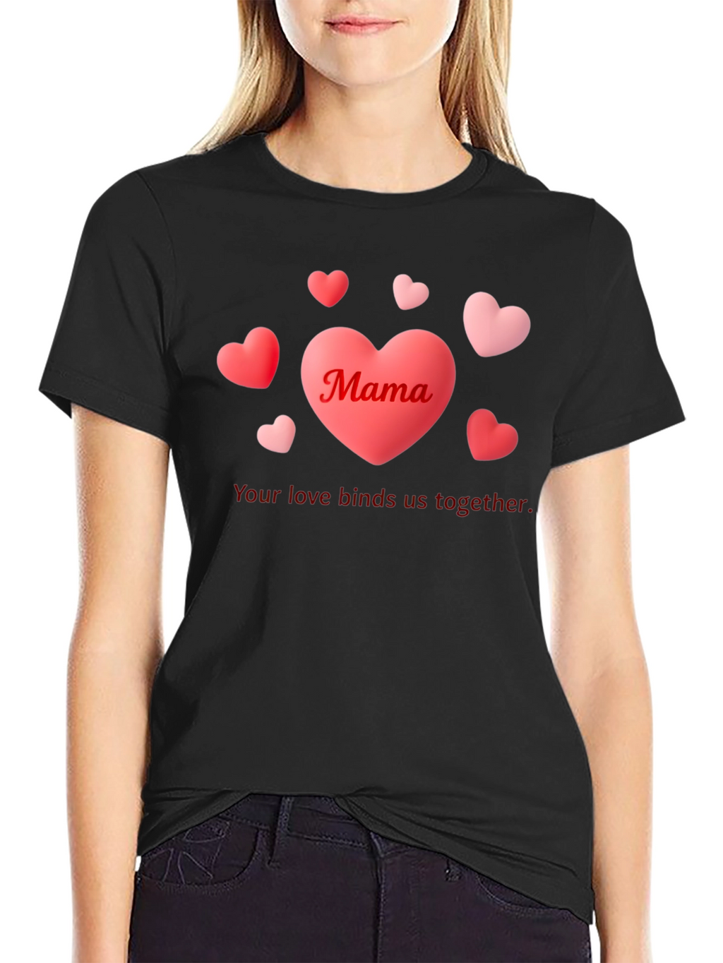 Mama Heart Graphic T-Shirt