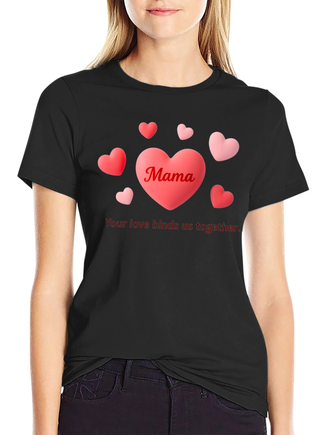 Mama Heart Graphic T-Shirt