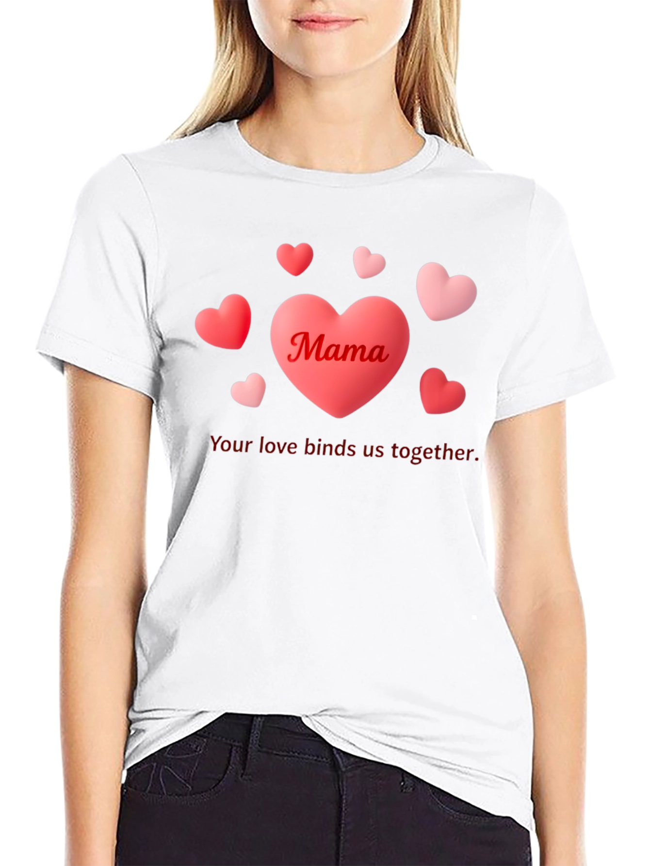 Mama Heart Graphic T-Shirt