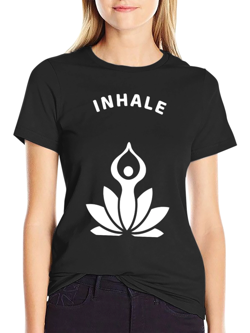 Inhale Yoga Lotus T-Shirt - Relax & Breathe