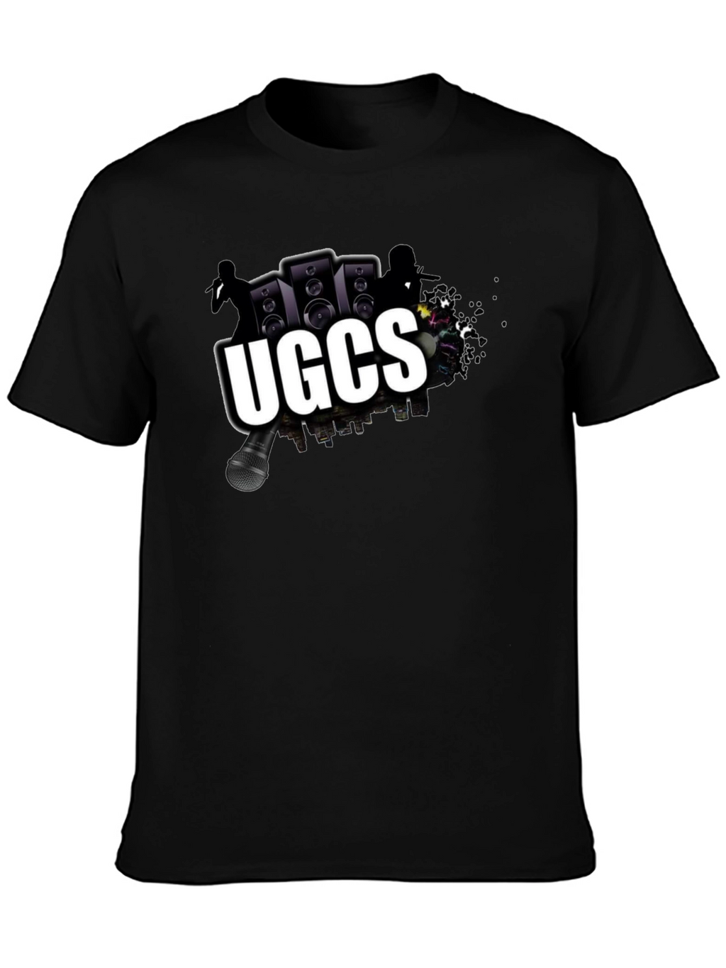UGCS Graphic Print Black T-Shirt