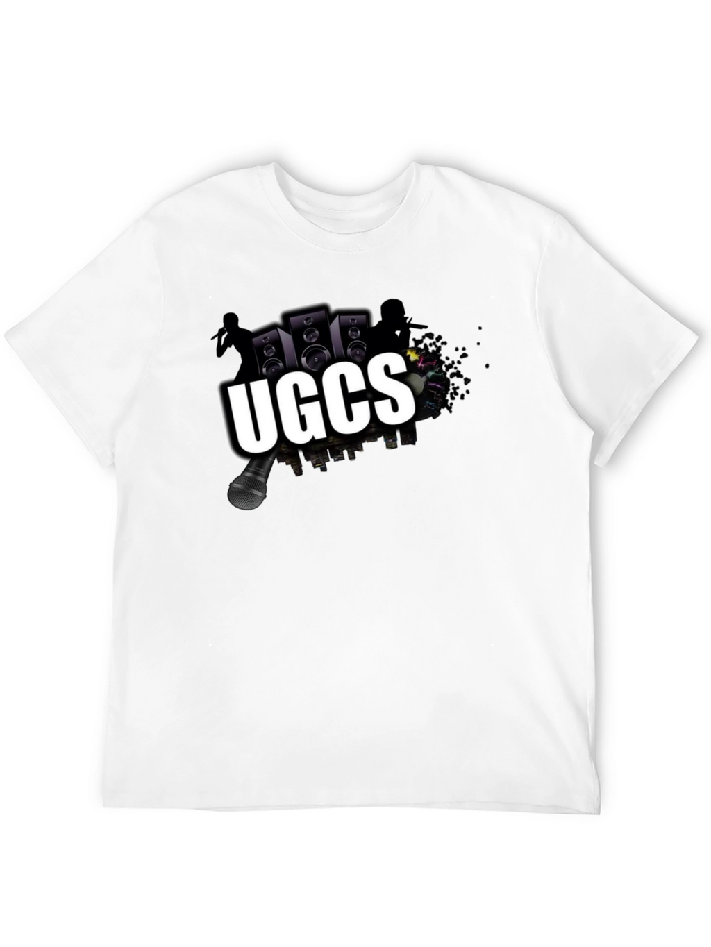 UGCS Graphic Print Black T-Shirt