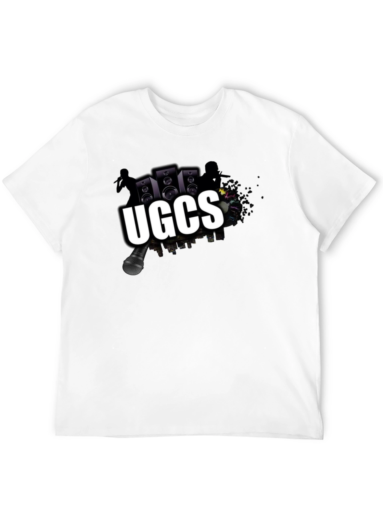 UGCS Graphic Print Black T-Shirt