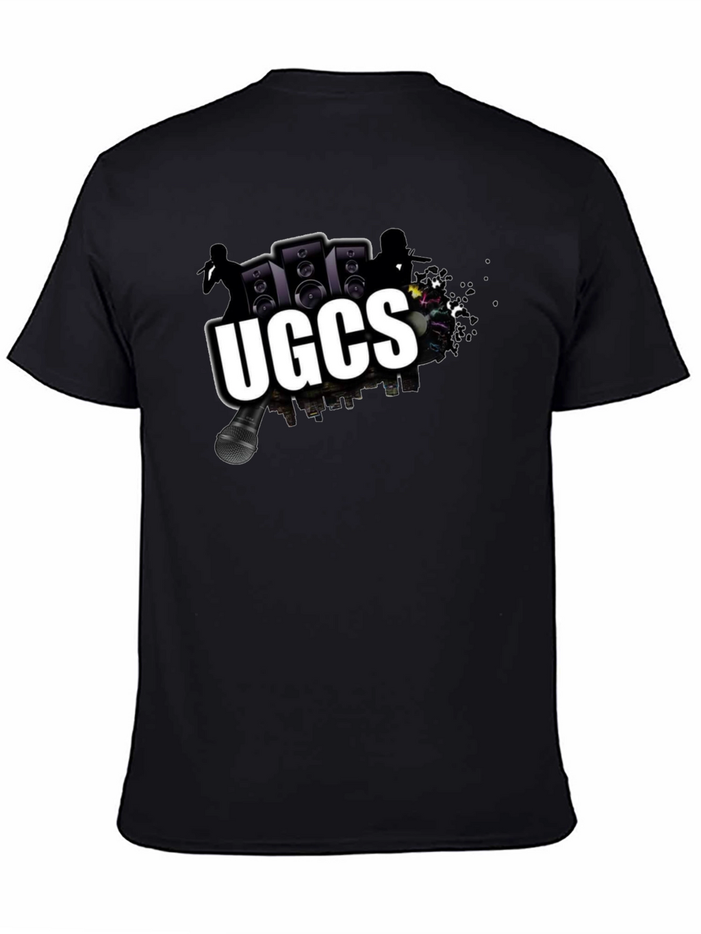 UGCS Graphic Print Black T-Shirt