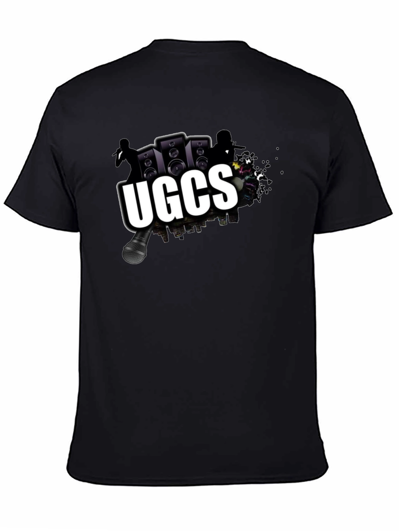 UGCS Graphic Print Black T-Shirt