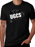 UGCS Graphic Print Black T-Shirt