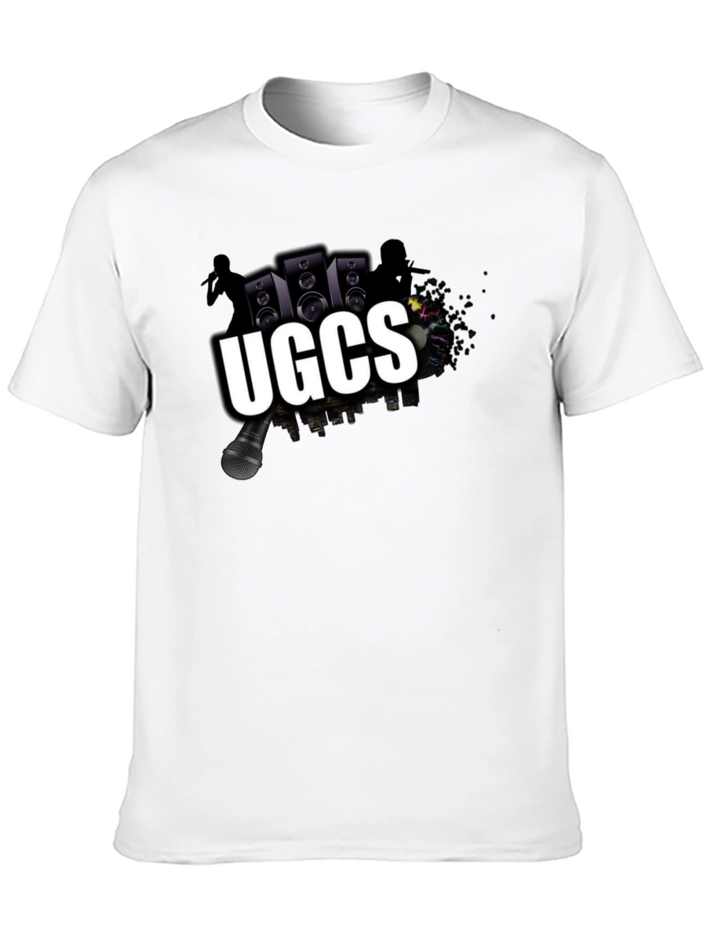 UGCS Graphic Print Black T-Shirt