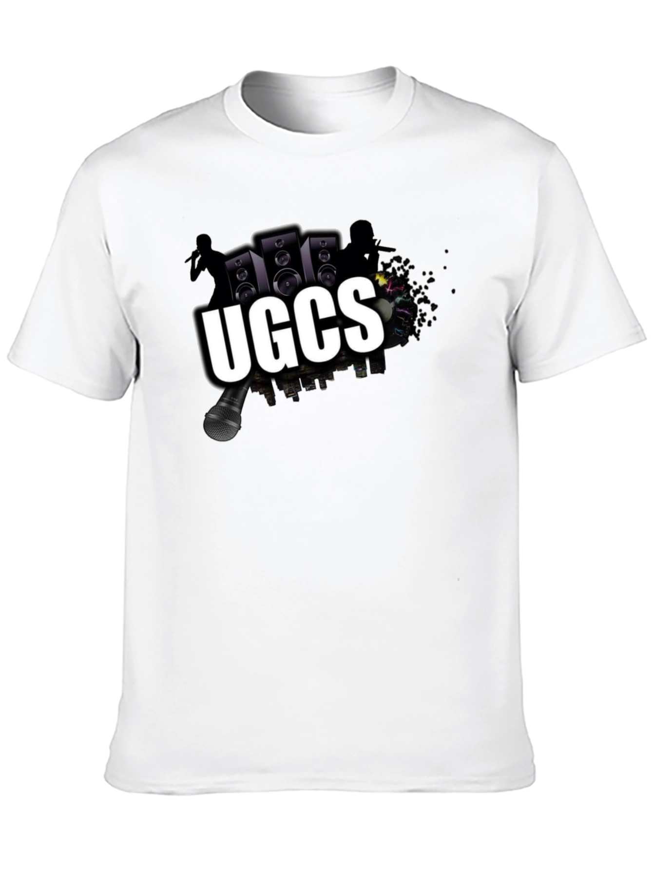 UGCS Graphic Print Black T-Shirt