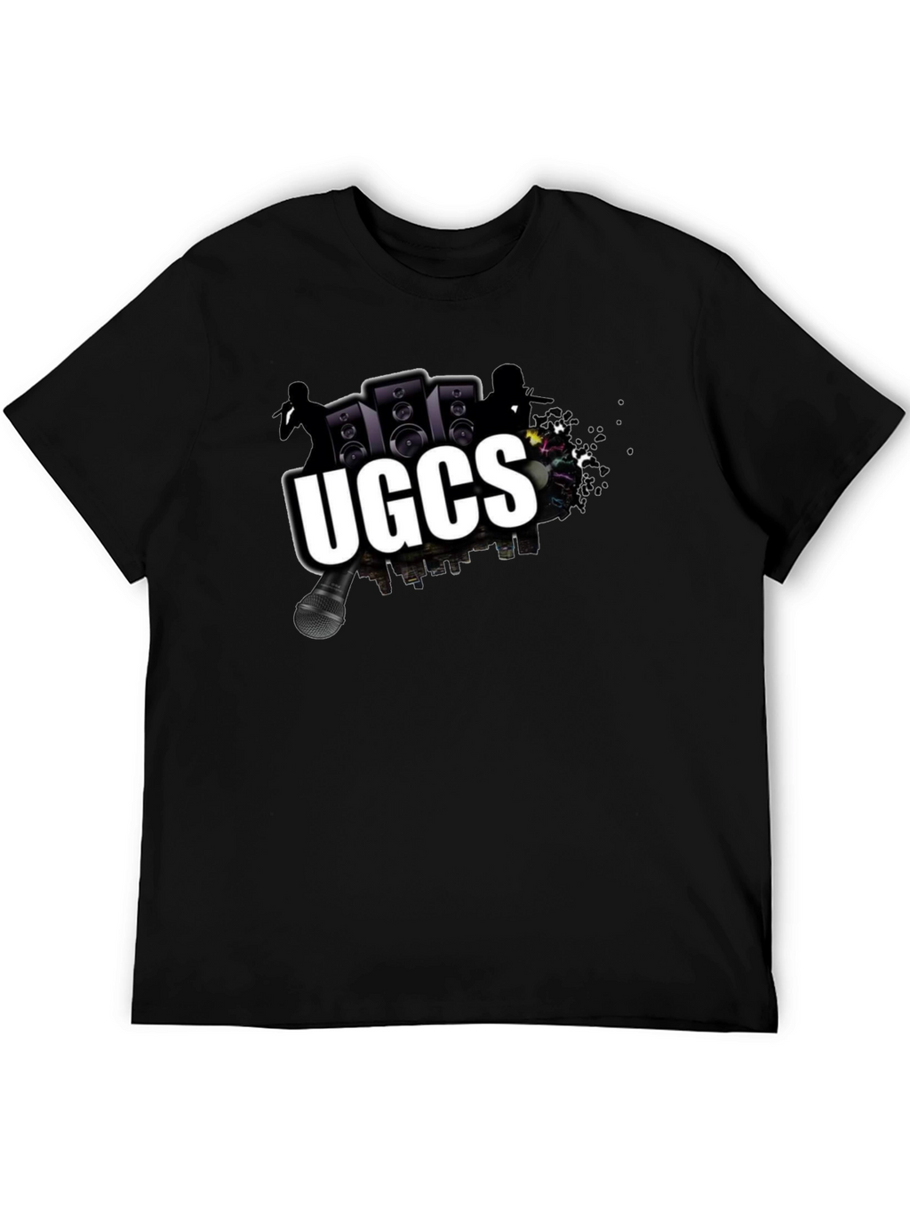 UGCS Graphic Print Black T-Shirt