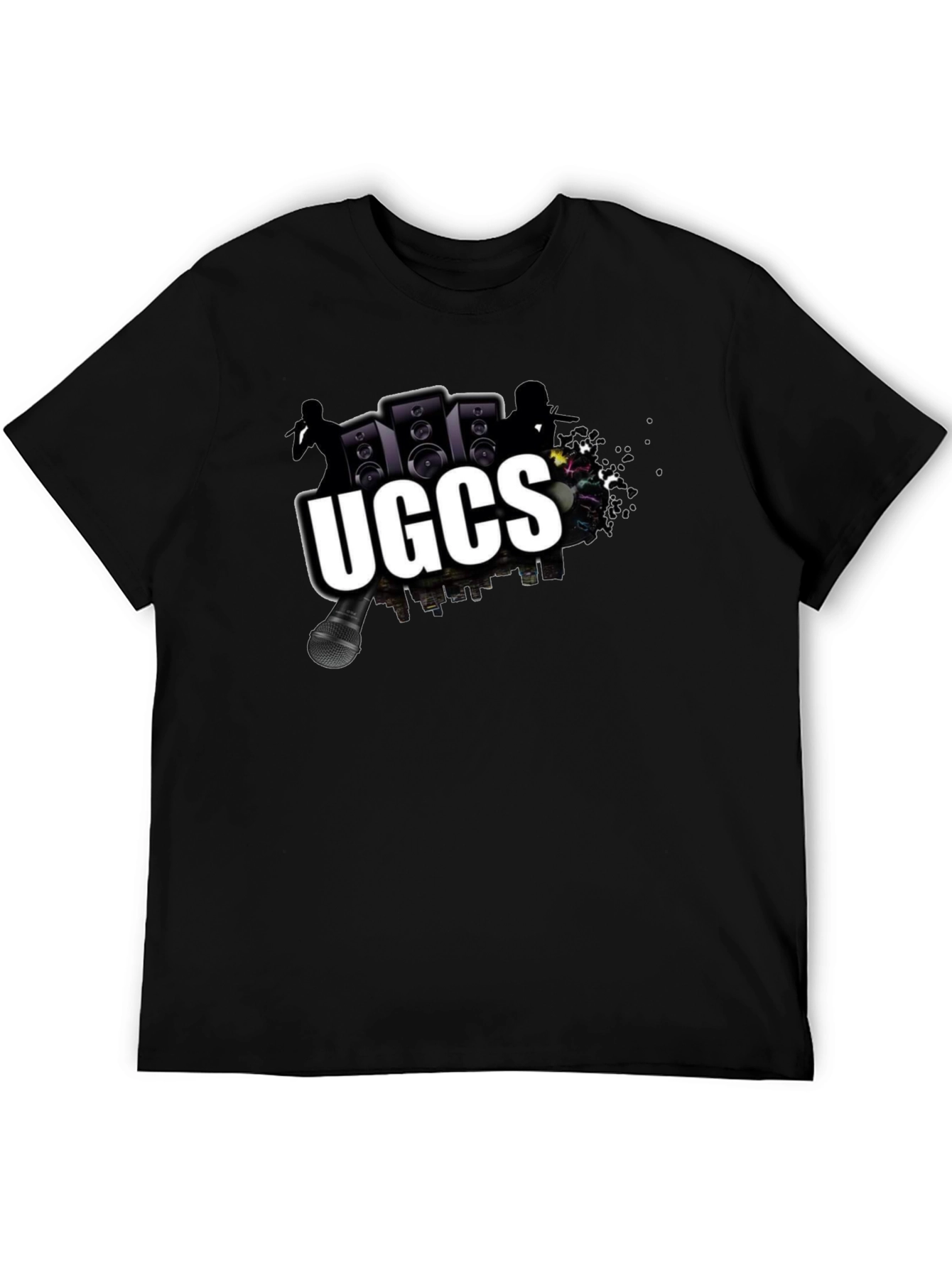 UGCS Graphic Print Black T-Shirt