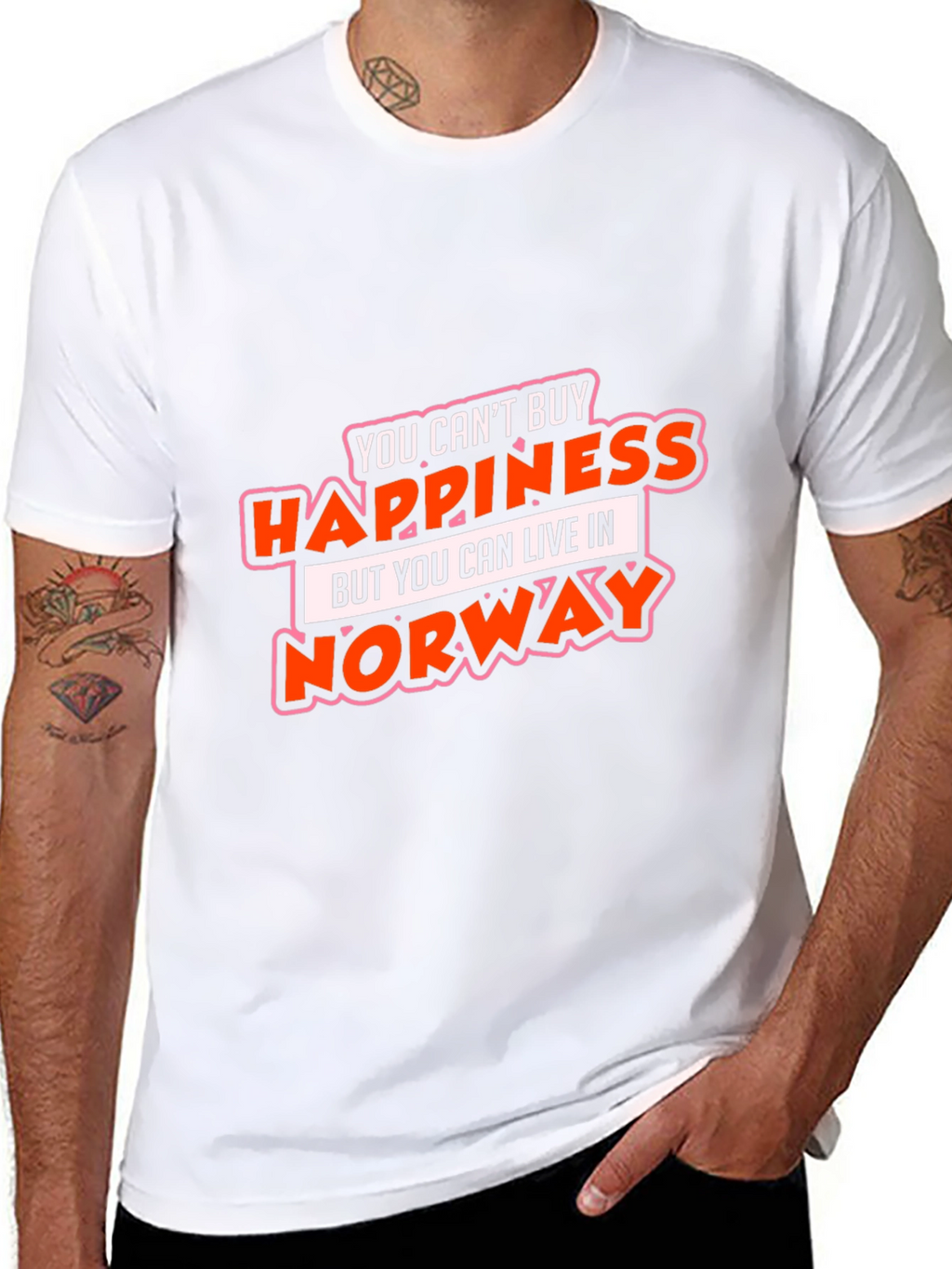 Happiness Norway Graphic T-Shirt