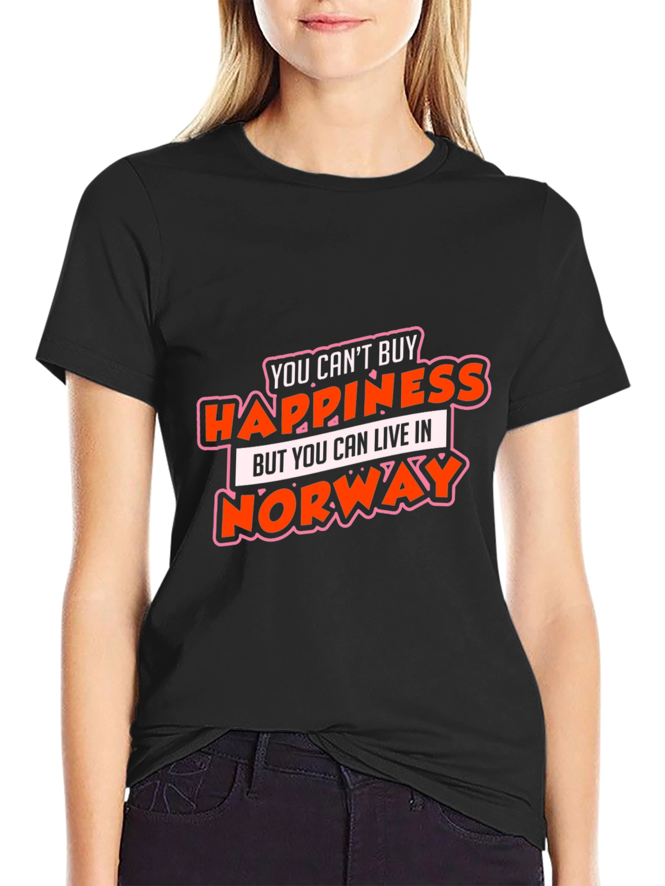 Happiness Norway Graphic T-Shirt