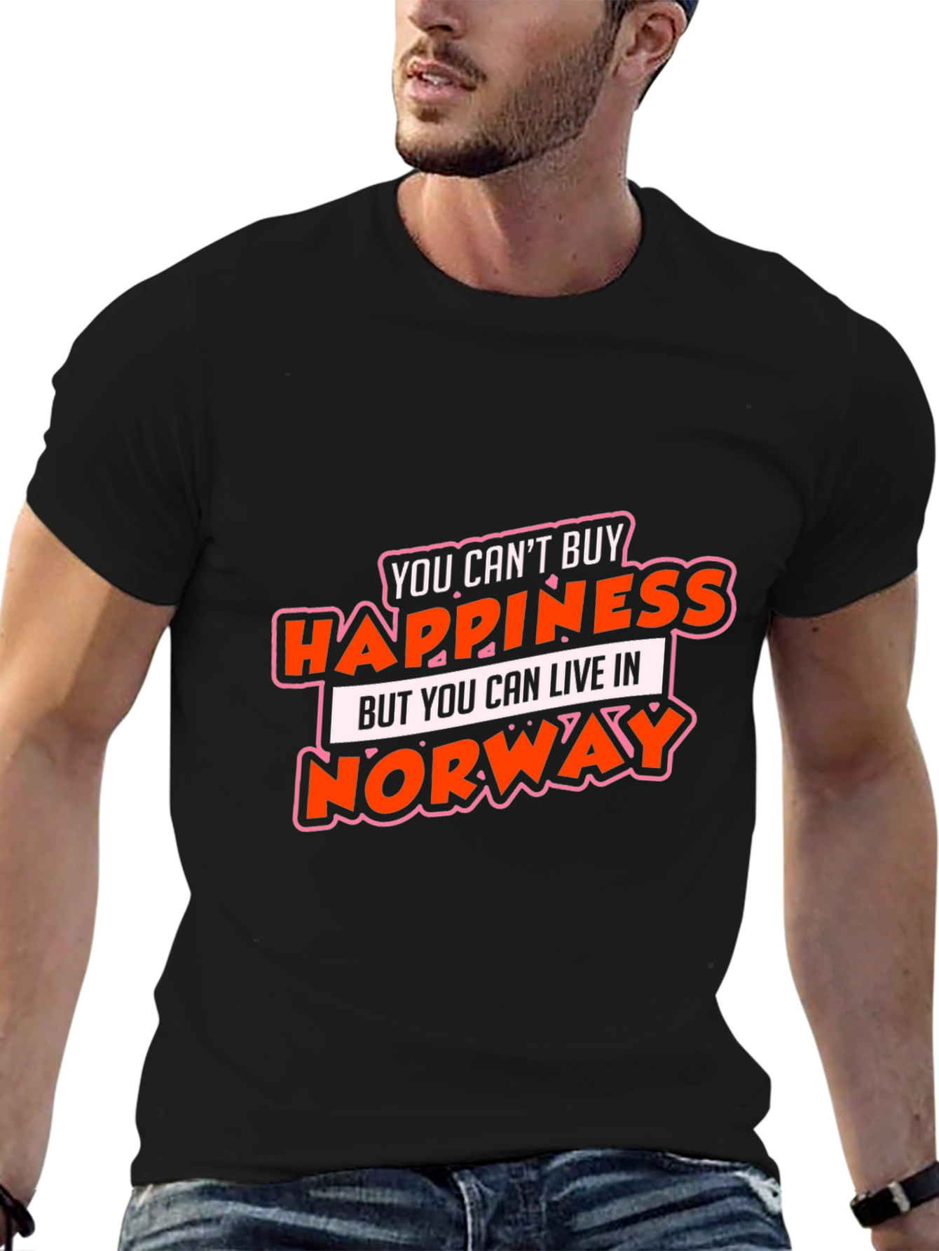 Happiness Norway Graphic T-Shirt