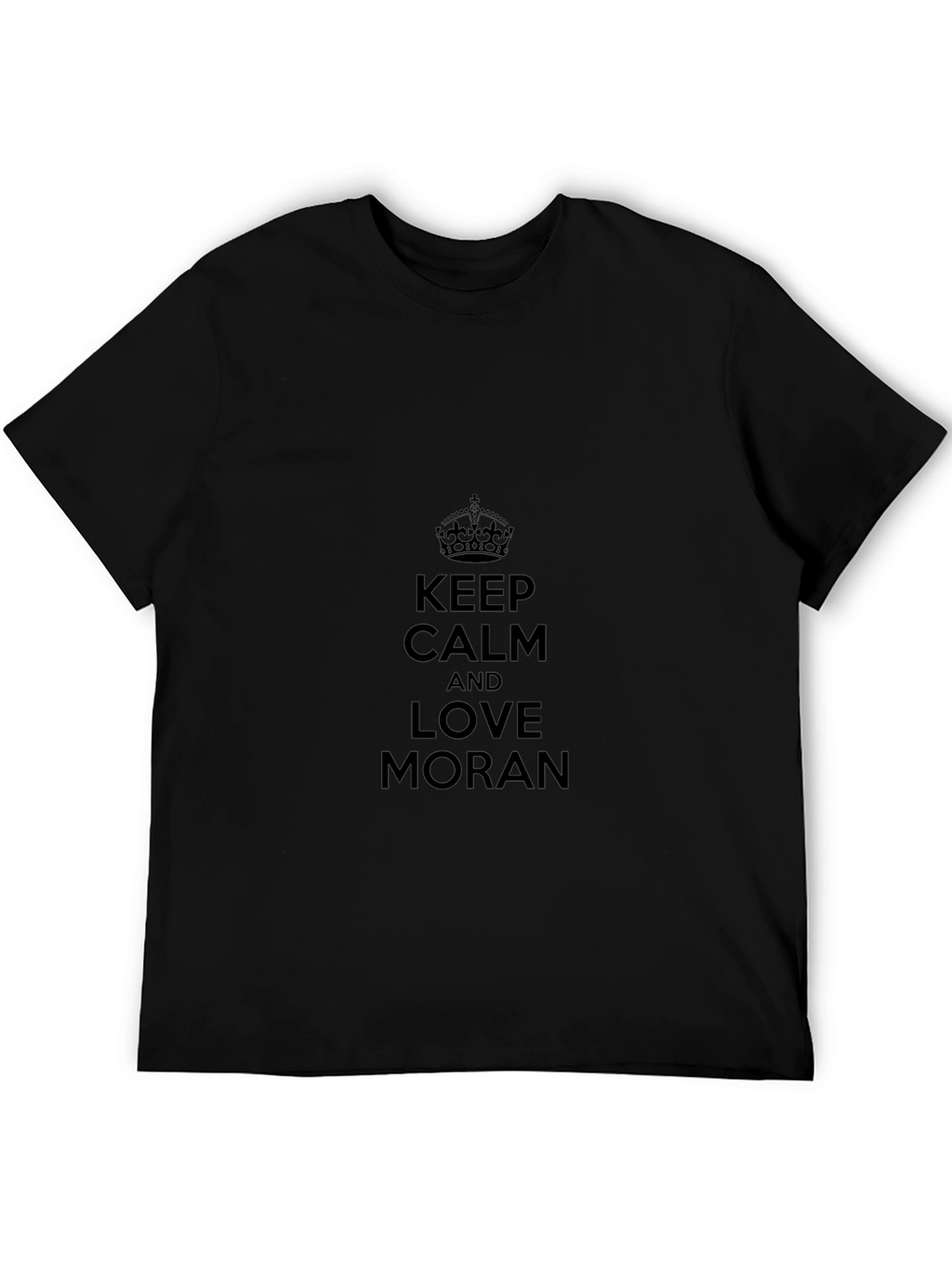 Keep Calm & Love Moran Black T-Shirt
