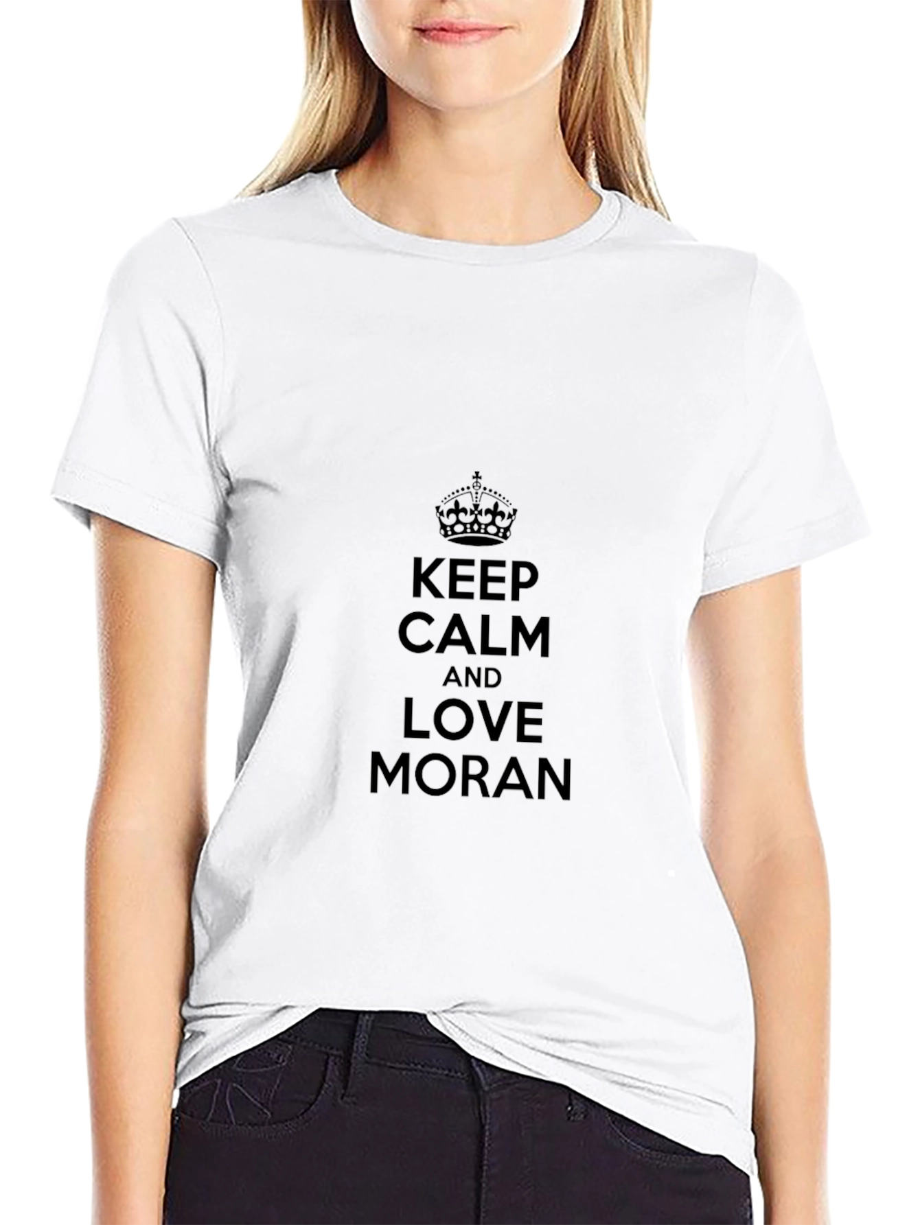 Keep Calm & Love Moran Black T-Shirt