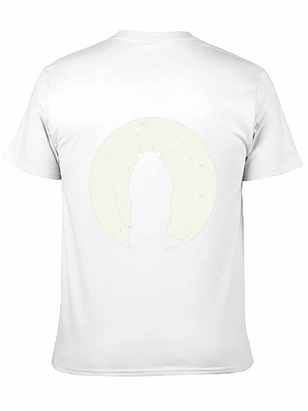 Hippo Silhouette Tee - Black Cotton Graphic T-Shirt