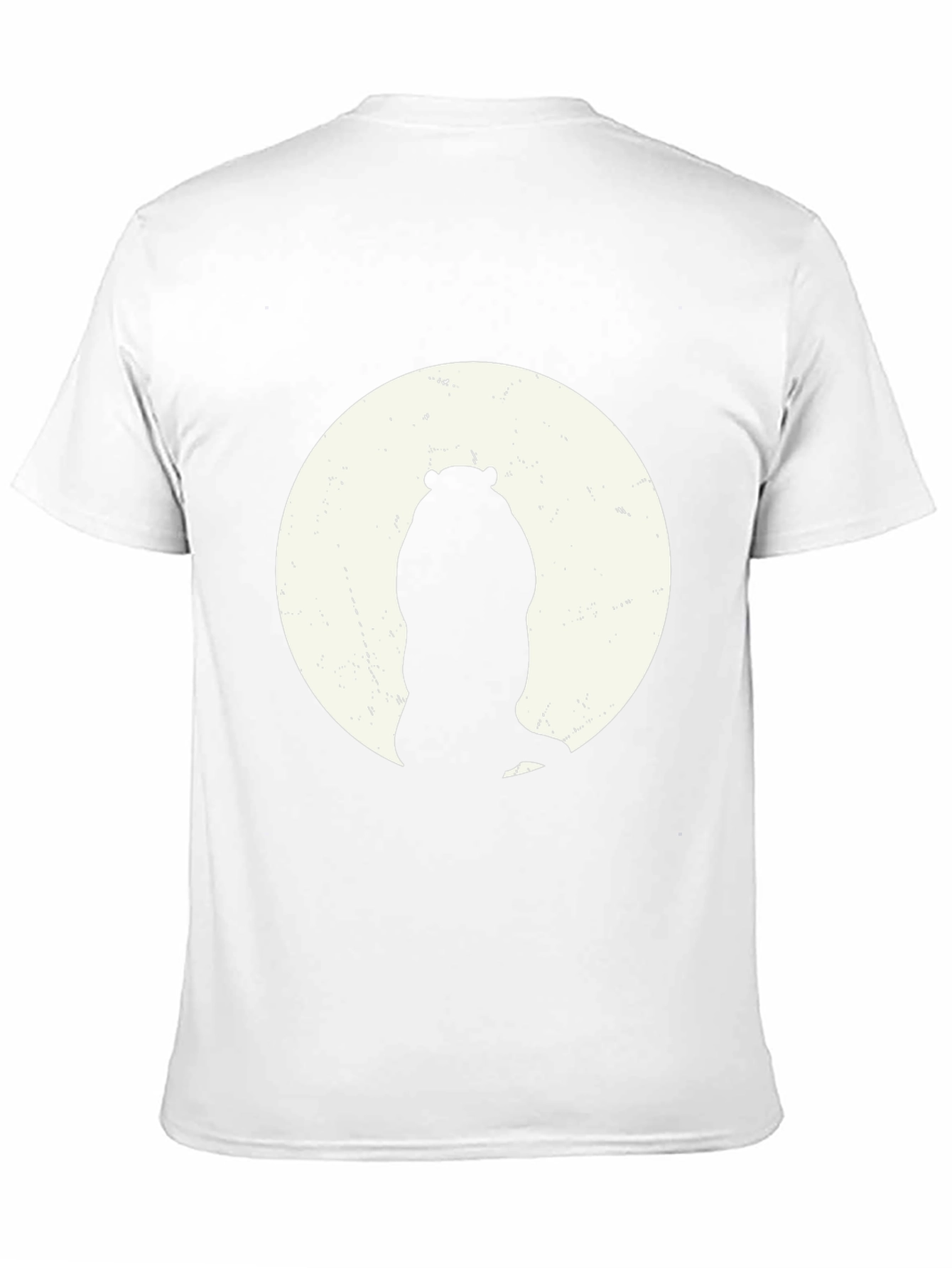 Hippo Silhouette Tee - Black Cotton Graphic T-Shirt