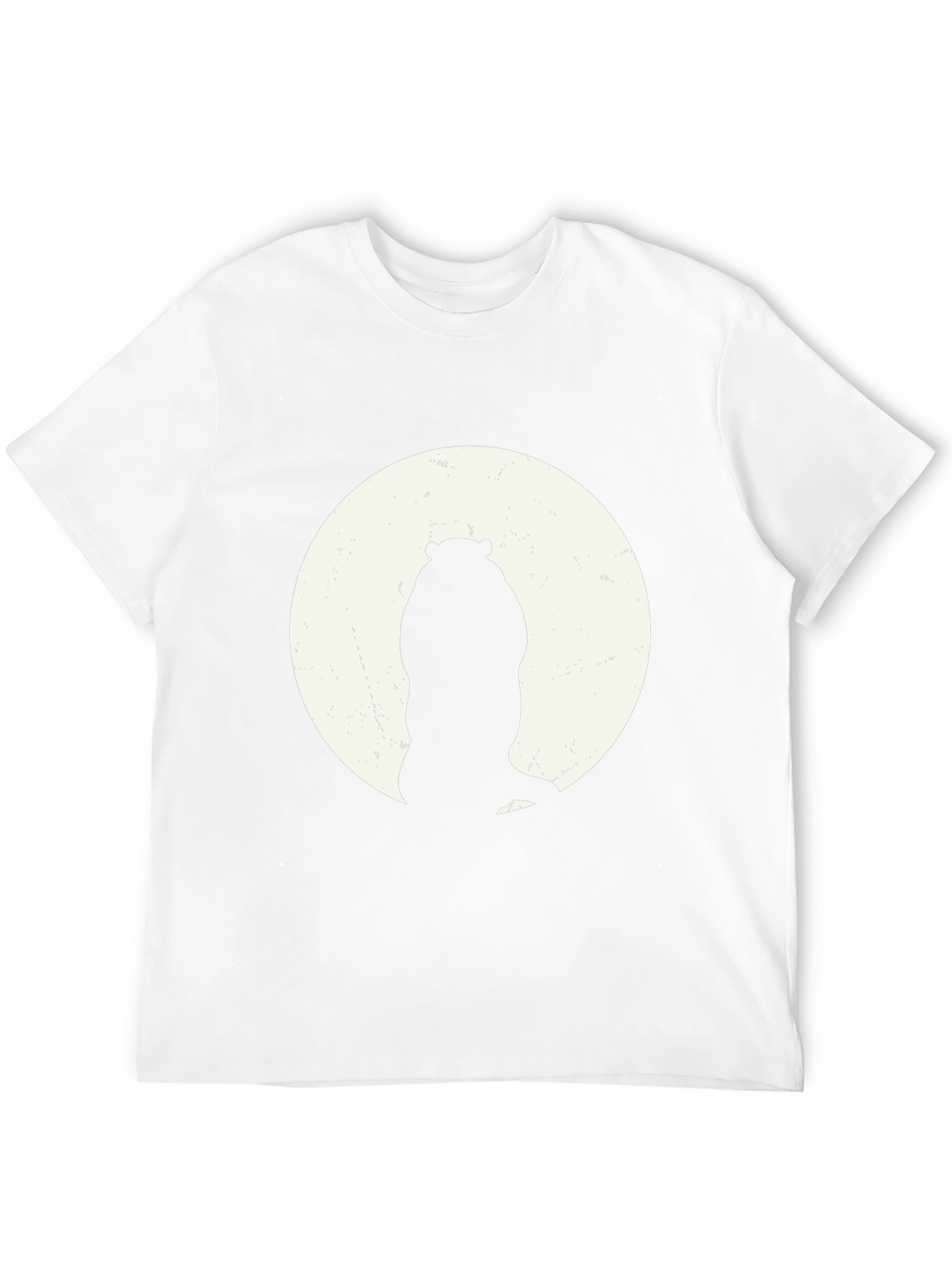 Hippo Silhouette Tee - Black Cotton Graphic T-Shirt
