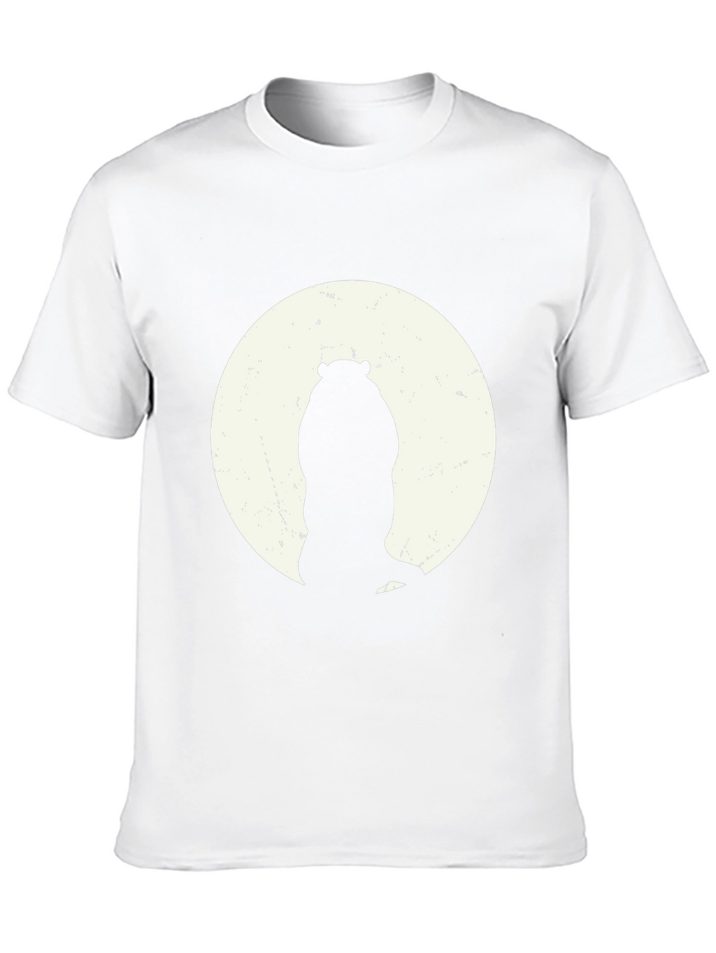 Hippo Silhouette Tee - Black Cotton Graphic T-Shirt