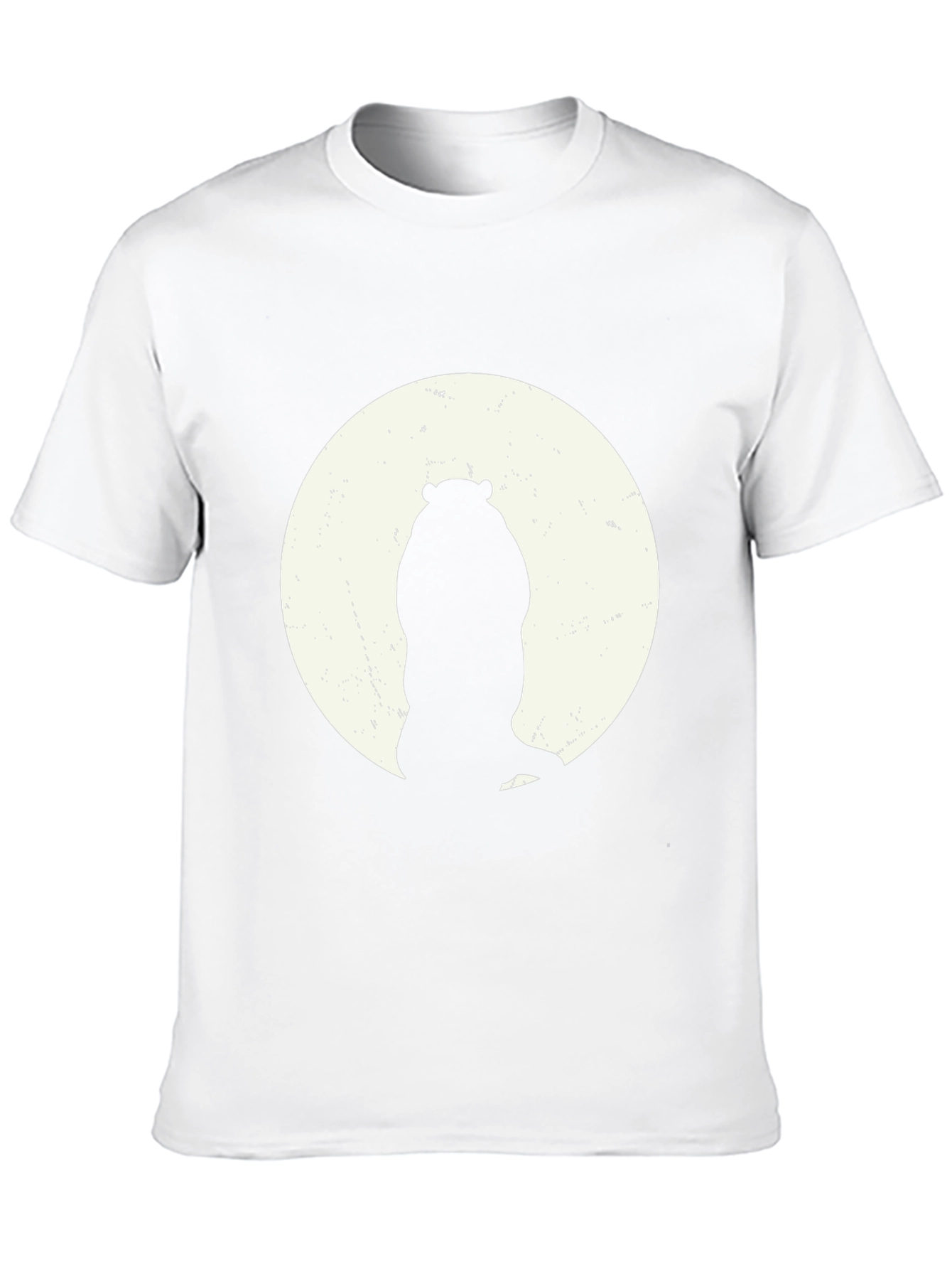 Hippo Silhouette Tee - Black Cotton Graphic T-Shirt