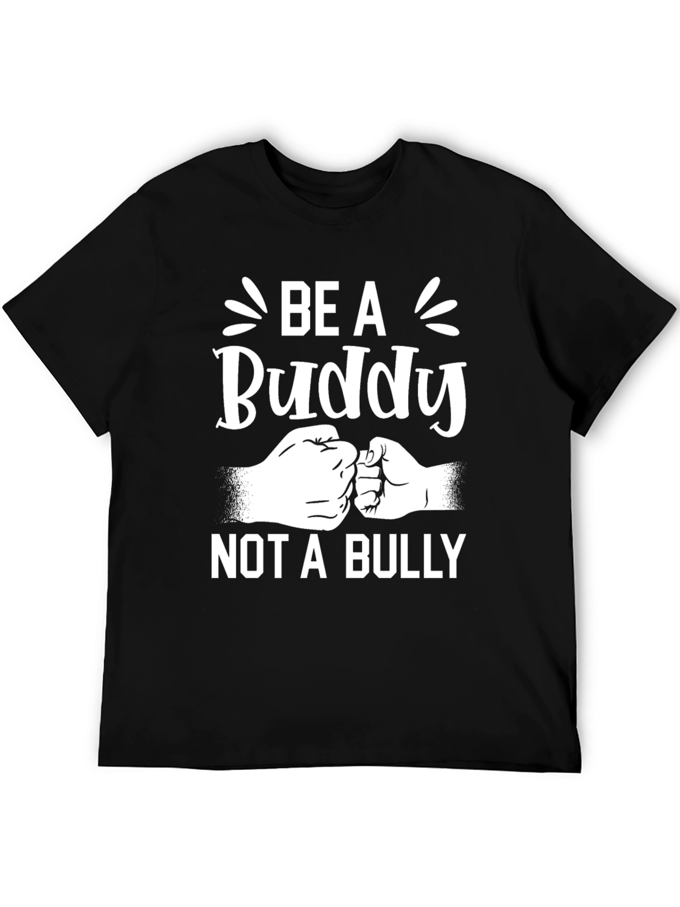 Be A Buddy Not A Bully Black Graphic Tee