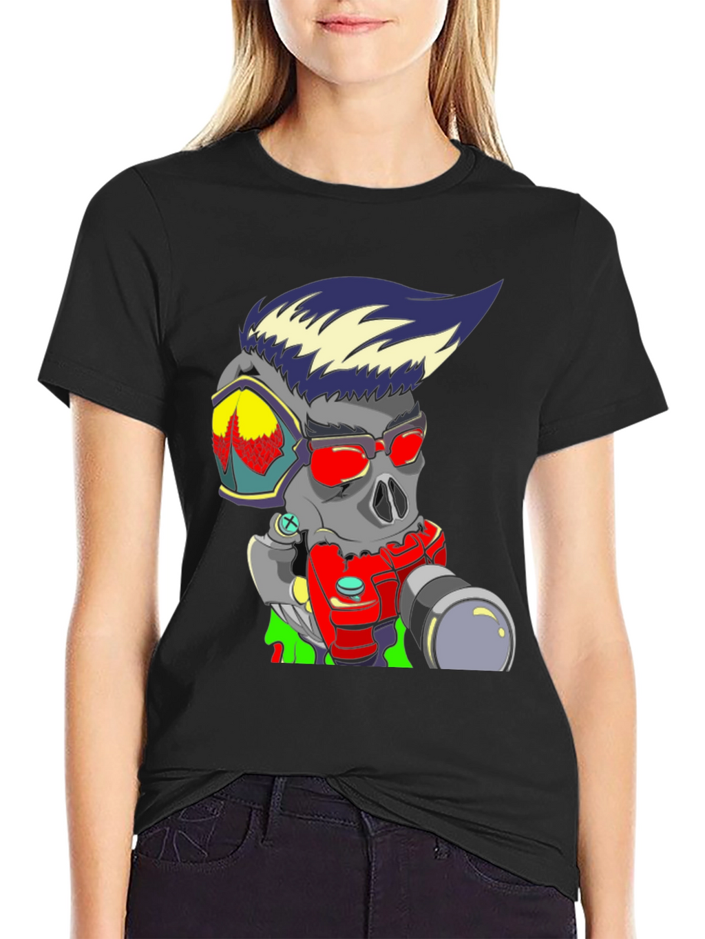Skull Photographer Graphic Tee - Cool & Edgy Design
